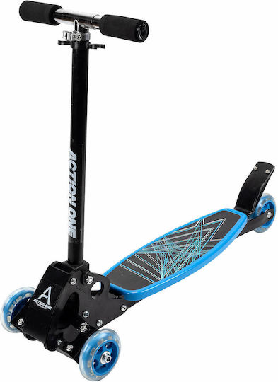 Action One Kids 4-wheel Foldable Scooter Rookie Blue