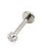 Poco Loco Single Earring Titanium with Stones
