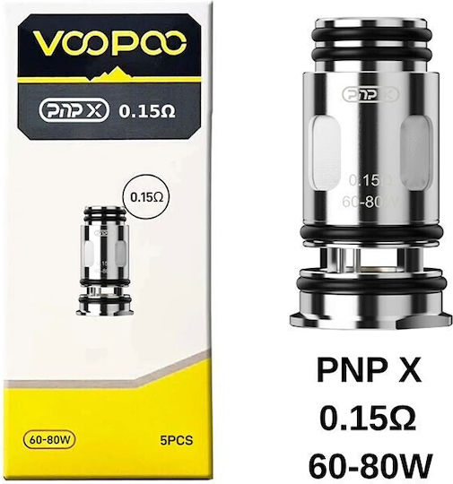 Voopoo Pnp X Coil Αντιστάση Ηλεκτρονικών Τσιγάρων 1ohm 5τμχ