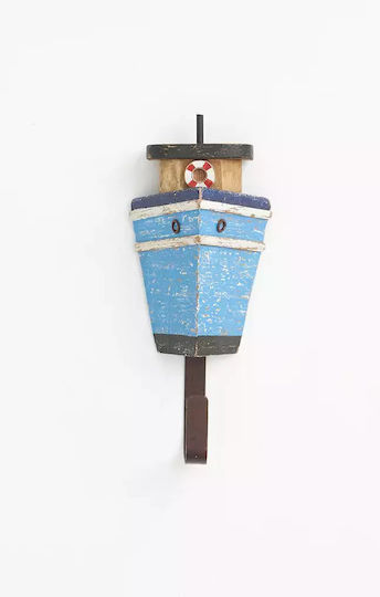 Wall Hanger Ship Wooden D7614 10x24cm