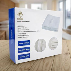 Luxury EB160140 Double Electric Blanket White