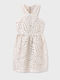 Kinderkleid Ärmellos Beige