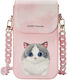 Nimmy Phone Bag Pink Big Eyed Pet 2.0 Cat