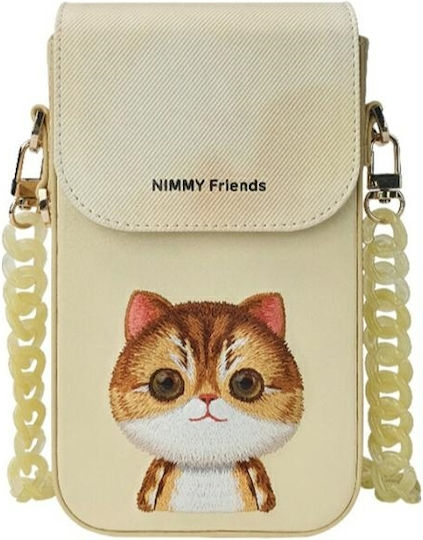 Nimmy Phone Bag Khaki Big Eyed Pet 2.0 Cat