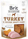 Brit Jerky Λιχουδιά Σκύλου Μεσαίων Φυλών με Γαλοπούλα, Κρέας, Κοτόπουλο και Κολοκύθα 80gr