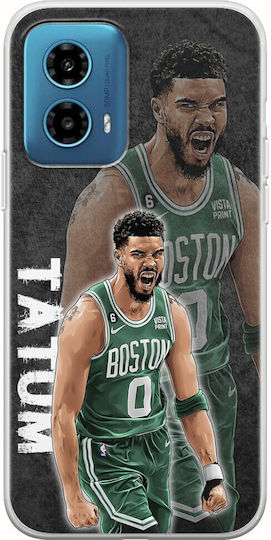 NBA Звезди Джейсън Тейтъм Motorola Moto G34 5G Гъвкав TPU Прозрачен Силикон