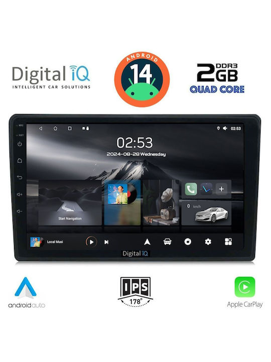 Digital IQ Ηχοσύστημα Αυτοκινήτου για Citroen C4 / DS4 2018 (Bluetooth/USB/WiFi/GPS/Apple-Carplay/Android-Auto) με Οθόνη Αφής 10"