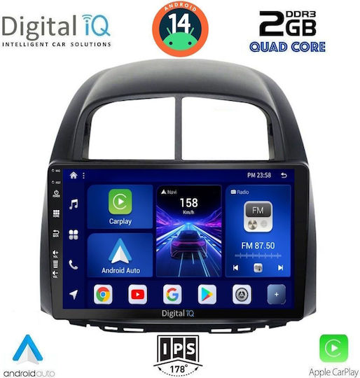 Digital IQ Ηχοσύστημα Αυτοκινήτου για Daihatsu Sirion 2006-2012 (Bluetooth/USB/WiFi/GPS/Apple-Carplay/Android-Auto) με Οθόνη Αφής 10"