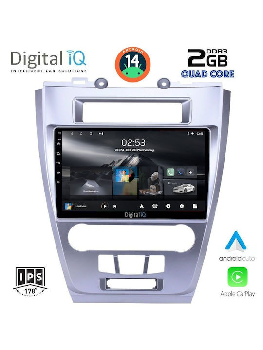 Digital IQ Ηχοσύστημα Αυτοκινήτου για Ford Fusion 2012-2017 (Bluetooth/USB/WiFi/GPS/Apple-Carplay/Android-Auto) με Οθόνη Αφής 10"