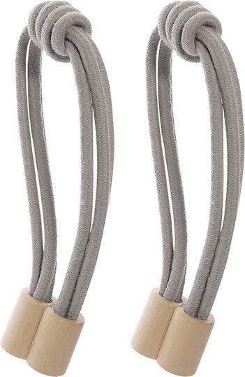 Grace Tie-Back Magnetic din Țesătură Gri 1buc Grace Tie-Back Magnetic din Țesătură Gri 1buc