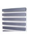 Grace Roller Blinds Partial Blackout Double Gray W100xH230cm