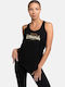 Lismoyny Women's Blouse Cotton Sleeveless Black/gold