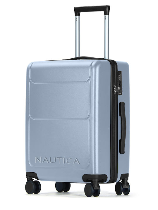 Nautica Βαλίτσα Ταξιδίου Καμπίνας Σκληρή Γκρι με 4 Ρόδες Ύψους 55εκ.