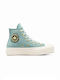 Chuck Taylor All Star Γυναικεία Flatforms Μποτάκια Vernal Pool / Egret / True Nature