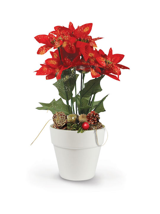 Avra Toys Christmas Decorative Plastic Alexandrian Pot White