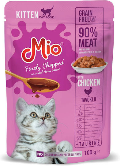 Tisert Nassfutter für Junge Katzen in Beutel mit Huhn 100gr