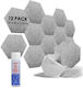 Audiodesigner Pet Hexagon Audio-Behandlungsmaterial Panel (1 Stück) in Gray Farbe
