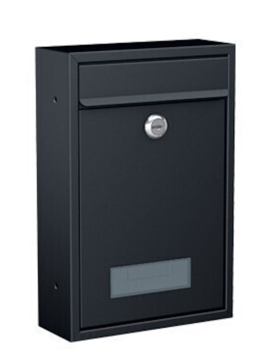 Basi 2170-1305 Briefkasten Für Draußen Metallisch In Grau Farbe