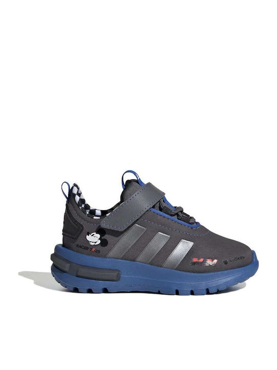 Disney Racer Tr23 Mickey El I Kids Sports Shoes Running with Hoop & Loop Closure Gray