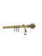 Grace Ausziehbar Metallisch Vorhangstange Einfach Φ19mm 120-210cm Bronze