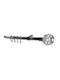 Grace Extendable Metallic Curtain Pole Single Φ19mm 120-210cm Shiny Chrome