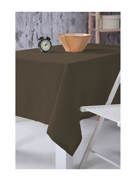Linea Home Τραπεζομάντηλο Λινό W3688 Καφέ 140x180εκ.