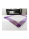 Linea Home Tablecloth Linen Fleur Lila 140x140cm