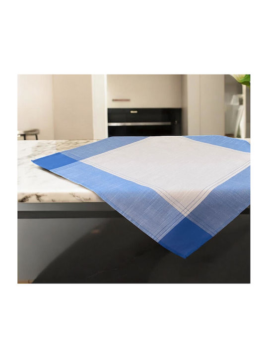 Linea Home Tablecloth Linen Fleur Blue 140x180cm