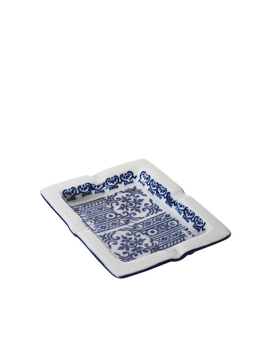 Σταχτοδοχείο Blue Porc.flower 13x10,5cm
