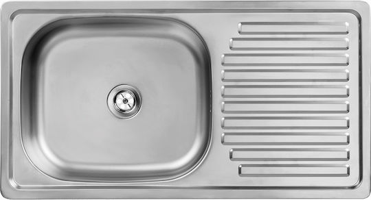 Kuchinox SKN_011T Drop-In Inox Brushed Μ75xΠ40cm Silver