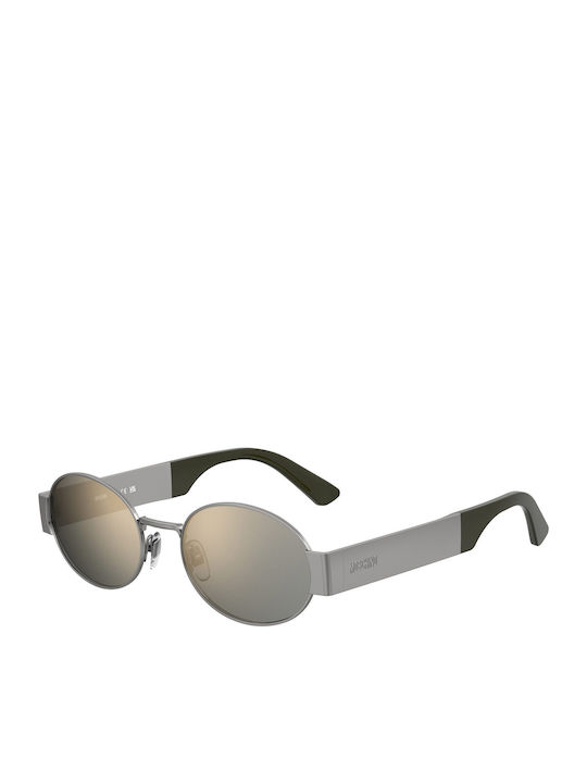 Moschino Herren Sonnenbrille mit Gray Metall Ge...