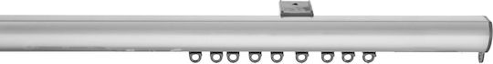 Grace One-Way Metallic Curtain Track Silver 300cm