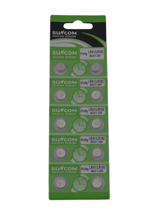 Alkaline Watch Batteries LR41 1.55V 10pcs