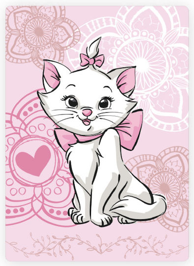 Disney Blanket Fleece Marie Kitten Aristocats Pink 100x140cm