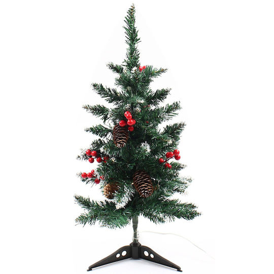 Christmas Decorative Illuminated Plastic Tree 60cm IP20 Battery Green