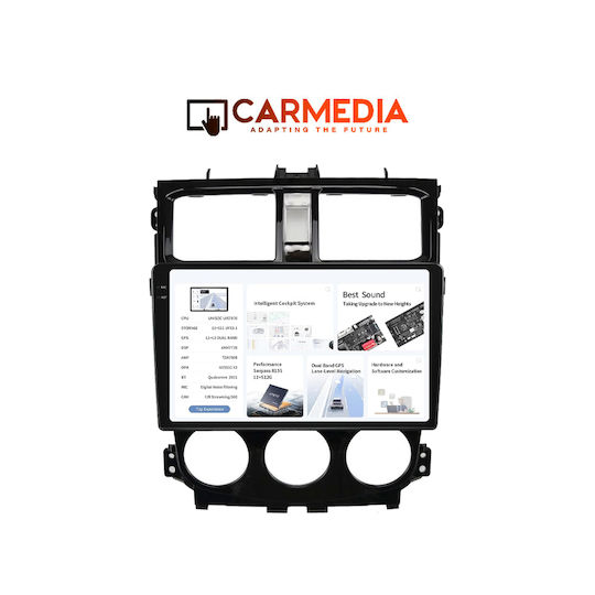 Carmedia Ηχοσύστημα Αυτοκινήτου για Mitsubishi Colt 2013-2023 (Bluetooth/USB/AUX/WiFi/GPS/Apple-Carplay/Android-Auto) με Οθόνη Αφής 9.5"