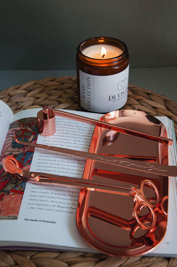 Set Îngrijire Lumânări Rose Gold Duosdei 4 Bucăți