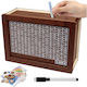 Wooden Money Box with Special Marker for Notes Up to 5000 Euros