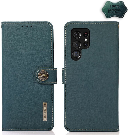 Samsung Brieftasche Leder Grün (Galaxy S25 Ultra,Samsung S25 Ultra)