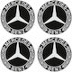 Стикер за джанти Mercedes 4 бр. 55мм OEM черен