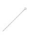 Croma Catene Silver Chain Neck Thin Thickness 1.4mm and Length 40cm