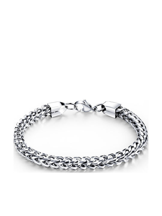 Men's Square Chain Bracelet Stainless Steel 23 cm Tribute 0230449801