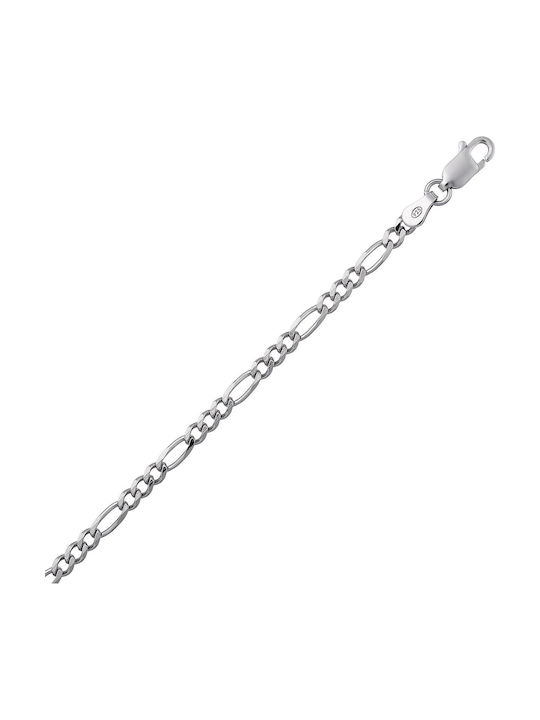 Croma Catene Silver Chain Neck Thin Thickness 2.98mm and Length 50cm