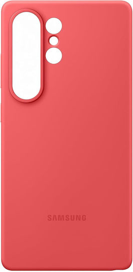 Samsung Umschlag Rückseite Silikon Rot (Galaxy S25 Ultra,Samsung S25 Ultra)