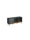 Bufet Pluton cu Sertare Anthracite-Gold Oak 134.1x40x60.6cm