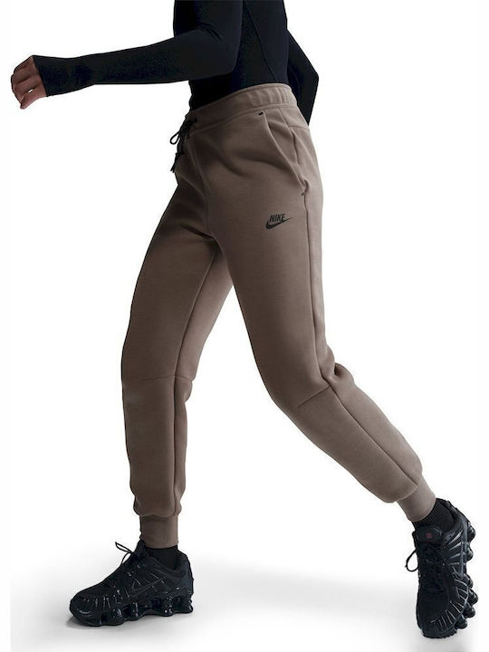 Nike Tech Fleece Παντελόνι Φόρμας Μπεζ