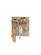 HomeMarkt Agățător De Perete Din Lemn Cu 3 Compartimente Maro 80x25x80cm