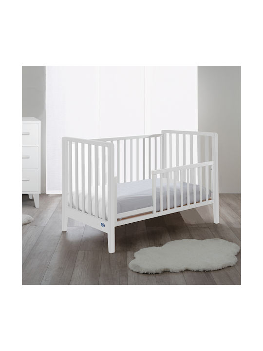 Pali Pătuț Bebeluși Alb pentru Saltea 73x133cm