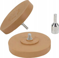 Rubber Disc Removing Glue From Rims 90mm + Drill Adapter