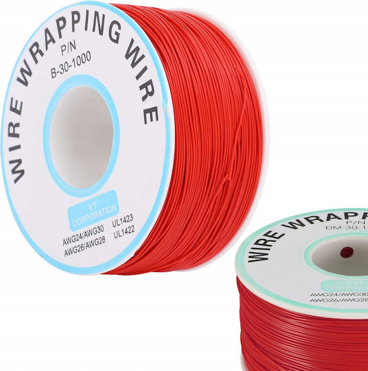 Kynar-Draht Typ AWG 0,25 mm Rot 200 m